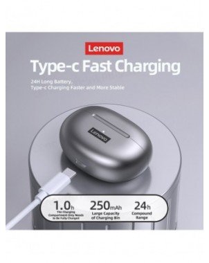Nešiojami garso ir vaizdo įrašai-Ausinės-Lenovo LP5 belaidės Bluetooth ausinės HiFi muzikinės