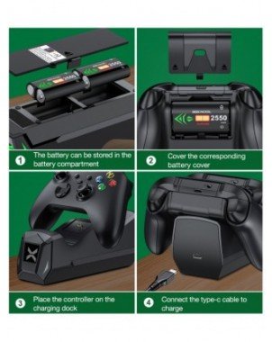 Video Games-Steering Wheel-Charger Dock For Xbox One X/S/Elite