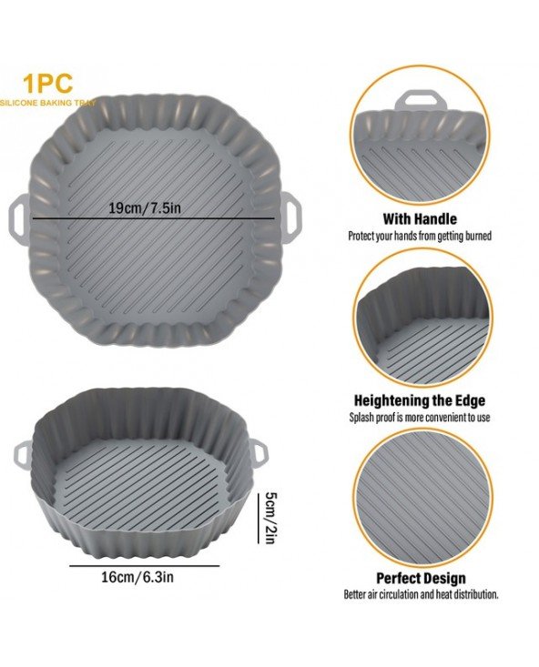 Kitchen-Bakeware-Air Fryer Silicone High-Quality Basket Baking Kitchen-Bakeware-Air Fryer Silicone High-Quality Basket Baking