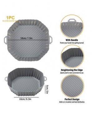 Kitchen-Bakeware-Air Fryer Silicone High-Quality Basket Baking