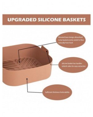 Kitchen-Bakeware-Air Fryer Silicone High-Quality Basket Baking