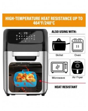 Virtuvė-Kepiniai-2 vnt. minkštų priedų pakaitinė kepimo keptuvė, skirta "NINJA Air Fryer"
