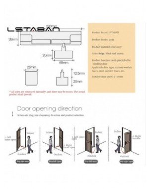 Home Improvement-Hardware-Adjustable Bedroom Door Closer