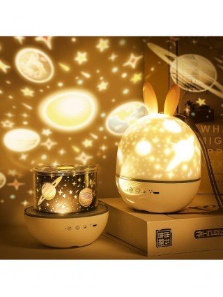 Indoor Lighting-Night Lights-Rechargeable Colorful Starry Sky