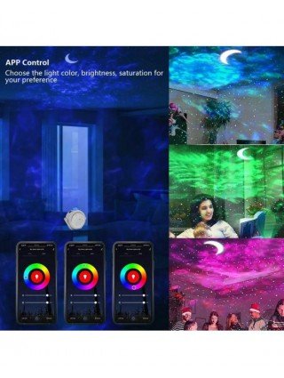 Vidinis apšvietimas-Naktinės lemputės-Smart life wifi APP žvaigždėto dangaus projektorius