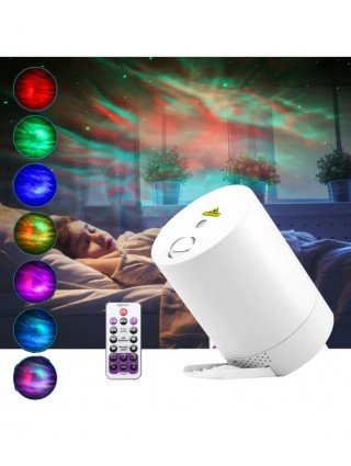 Night Light Starry Sky Projector Water Wave Lamp LED star music