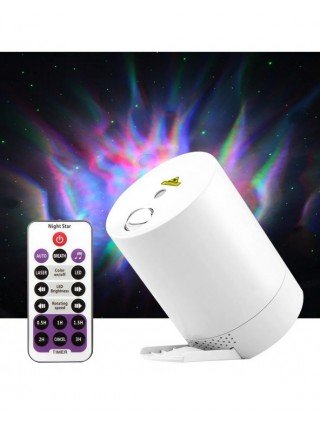 Night Light Starry Sky Projector Water Wave Lamp LED star music