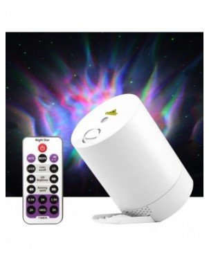 Night Light Starry Sky Projector Water Wave Lamp LED star music