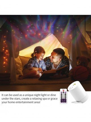 Night Light Starry Sky Projector Water Wave Lamp LED star music