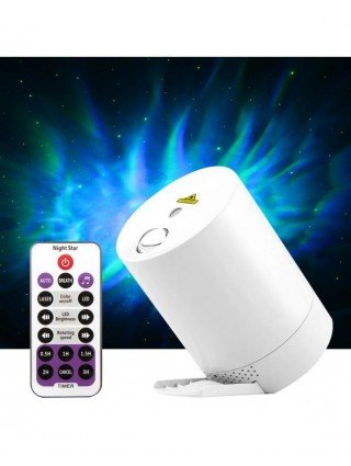 Night Light Starry Sky Projector Water Wave Lamp LED star music