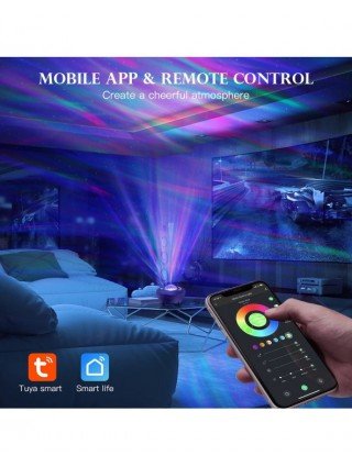 Star Lights Aurora Galaxy Moon Projector with Remote Control