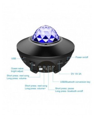 LED žvaigždėto dangaus projektorius USB "Bluetooth" naktinė