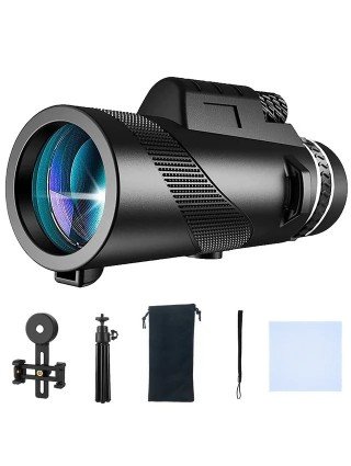 High Power 80X100 HD Monocular Telescope Long Range Zoom BAK4