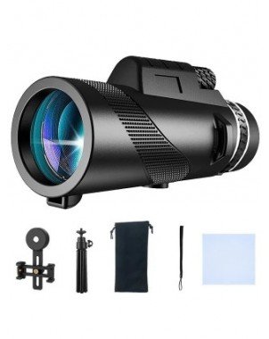 Didelio galingumo 80X100 HD monokulinis teleskopas su dideliu
