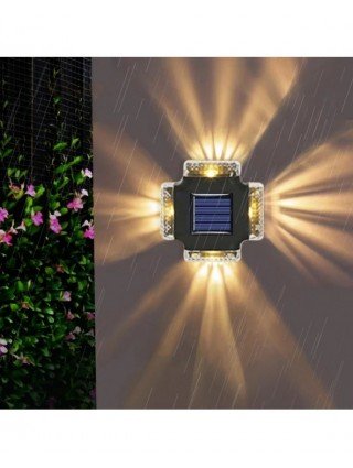 LED saulės šviesos diodų sieninis šviestuvas Keturių pusių