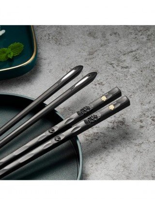 5Pairs High Quality Japanese Non-Slip Chopsticks Korean Home