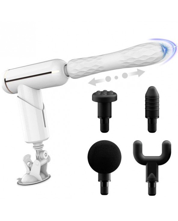 Powerful Telescopic Dildo Vibrator Portable Massage Gun Female Powerful Telescopic Dildo Vibrator Portable Massage Gun Female