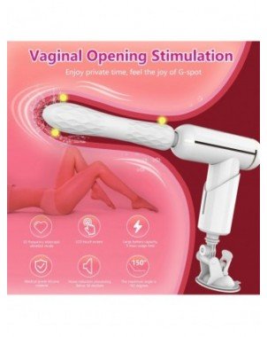 Powerful Telescopic Dildo Vibrator Portable Massage Gun Female