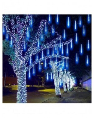 LED Meteor Shower Rain Lights Waterproof Falling Raindrop Fairy