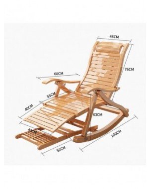Living Room Folding Rocking Armchair Relax Sun Lounger Nap