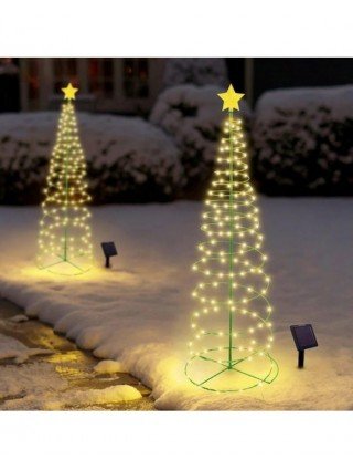 Outdoor Waterproof Solar Led Christmas Tree Decoration Solar