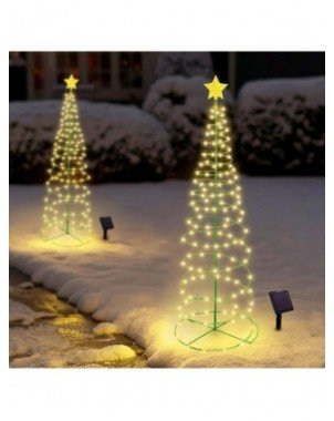 Outdoor Waterproof Solar Led Christmas Tree Decoration Solar