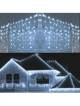 Christmas Garland LED Curtain Icicle String Lighting Outdoor