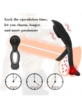 Penis Rings Vibrator for Men 10 Speeds Vibring Delay
