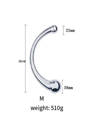 Met Double-Ended Dildo Anal Plug Sex Toy with Different Size