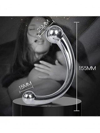 Met Double-Ended Dildo Anal Plug Sex Toy with Different Size