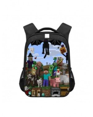 11/13/16 Inch MINECRAFT School Bags For Children Kids Cartoon