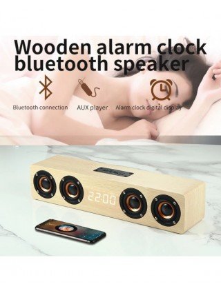 Bluetooth Speaker Portable Powerful Column Home Theater Clock