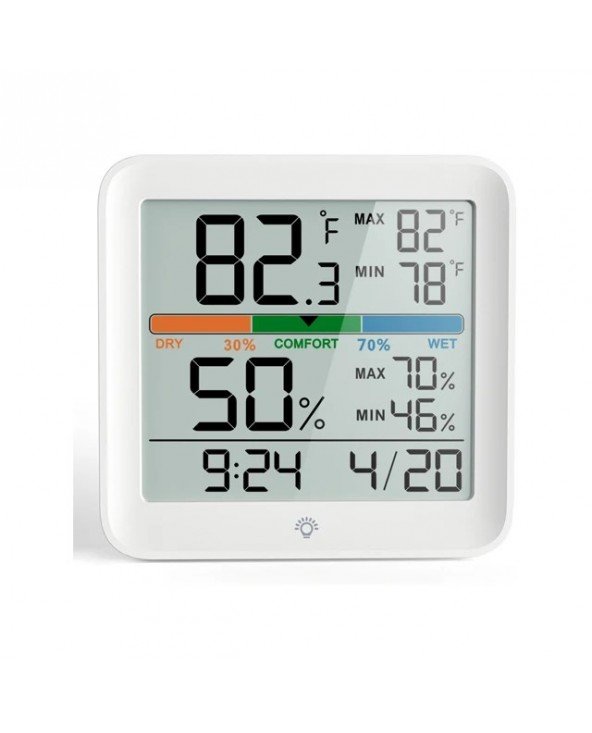 Temperature And Humidity Clock Home Indoor High-precision Baby