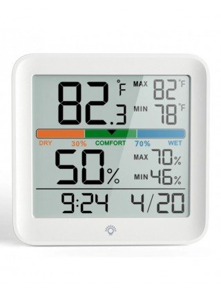 Temperature And Humidity Clock Home Indoor High-precision Baby