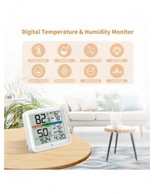 Temperature And Humidity Clock Home Indoor High-precision Baby