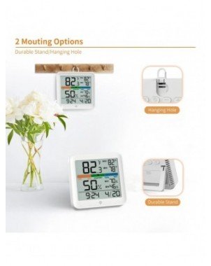 Temperature And Humidity Clock Home Indoor High-precision Baby