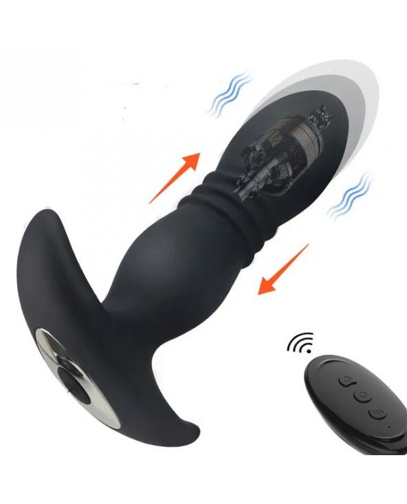 Telescopic Vibrating Butt Plug Anal Vibrator Wireless Remote Telescopic Vibrating Butt Plug Anal Vibrator Wireless Remote