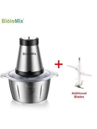 BioloMix 2 Speeds 500W Stainless Steel 2L Capacity Electric