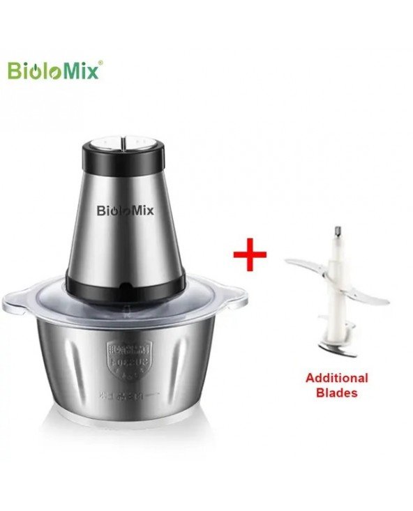 BioloMix 2 Speeds 500W Stainless Steel 2L Capacity Electric BioloMix 2 Speeds 500W Stainless Steel 2L Capacity Electric