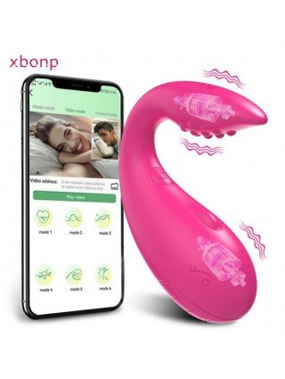 XBONP Wearable Panty Vibrator Clitoral Sucking Vibrator, App