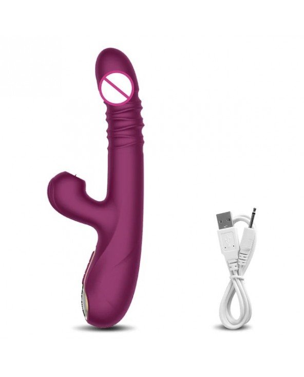 Thrusting Pushing Vibrator Sex Toy for Women Clit Sucker Thrusting Pushing Vibrator Sex Toy for Women Clit Sucker