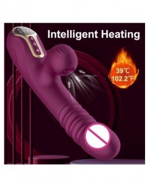 Thrusting Pushing Vibrator Sex Toy for Women Clit Sucker