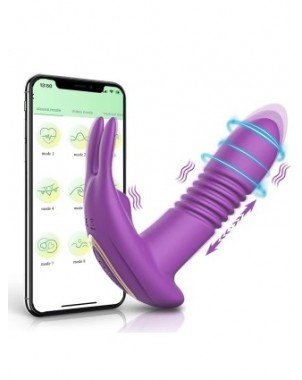 Stumiamas moterų kelnaičių vibratorius APP Vagina G-Spot