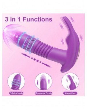 Stumiamas moterų kelnaičių vibratorius APP Vagina G-Spot