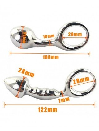 Stainless Steel Heavy Small Large Metal Anal Beads Butt Plug