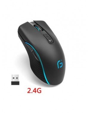 Rechargeable Computer Mouse Dual Mode Bluetooth+2.4Ghz Wireless