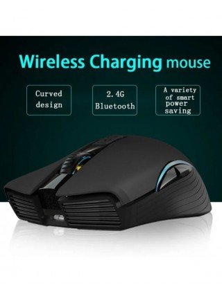 Rechargeable Computer Mouse Dual Mode Bluetooth+2.4Ghz Wireless