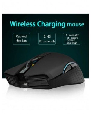 Rechargeable Computer Mouse Dual Mode Bluetooth+2.4Ghz Wireless