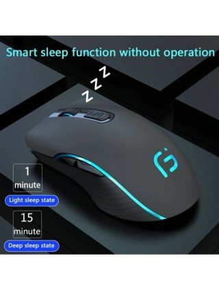 Rechargeable Computer Mouse Dual Mode Bluetooth+2.4Ghz Wireless