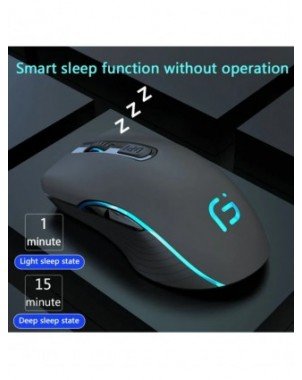 Rechargeable Computer Mouse Dual Mode Bluetooth+2.4Ghz Wireless